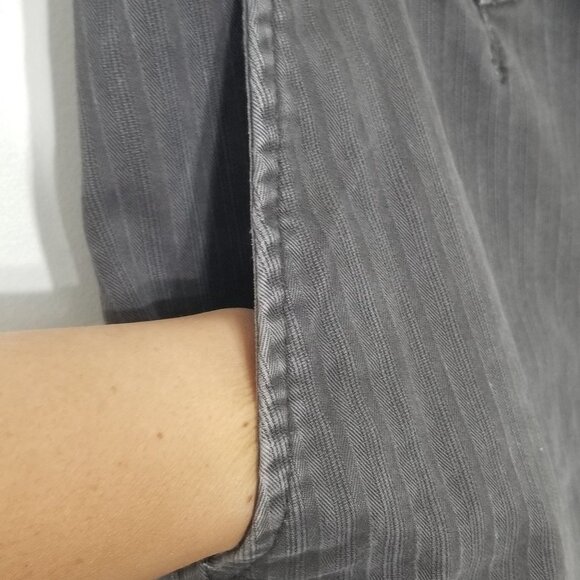 George Black Charcoal Faded 100% Cotton Denim Jean Shorts Pocket Size 34 - Picture 5 of 12